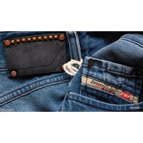 Diesel VIXY 008LB Wide Leg Relax Fit Mid Rise Stretch Jeans Pants 27x32 Nwt - Picture 5 of 7